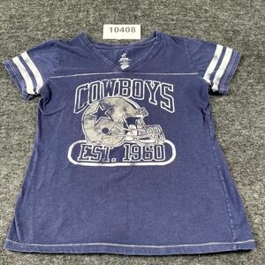 Dallas Cowboys T Shirt Womens M Navy Blue Authentic Apparel Football NFL Graphic